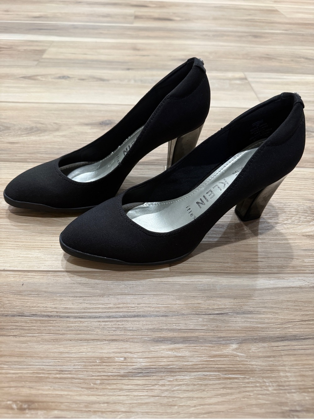 Anne Klein Iflex Black Block Heel Pump 8